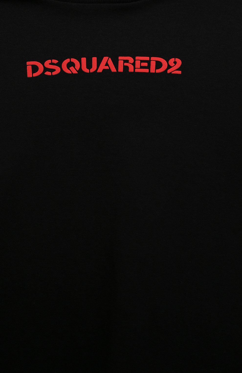 Хлопковая футболка DSQUARED2 черного цвета по цене 7995 руб., арт. DQ2478/D004G, фото 3 Хлопковая футболка DSQUARED2, арт. DQ2478/D004G, фото 3