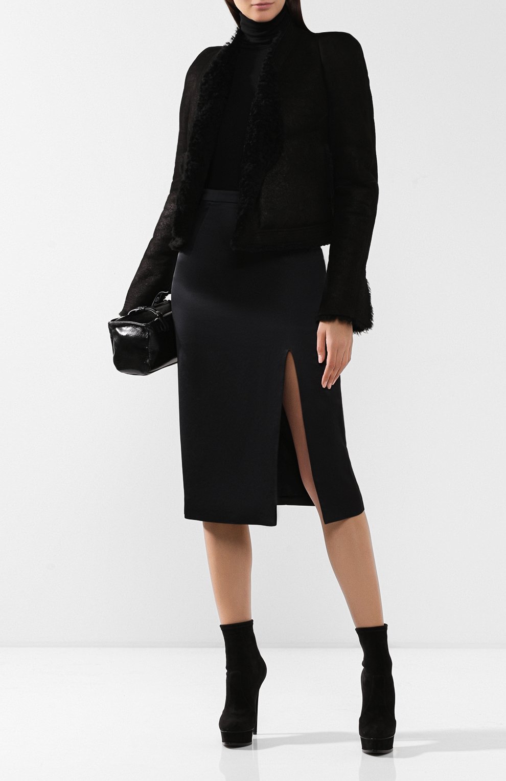 Дубленка RICK OWENS черного цвета по цене 256000 руб., арт. RP19F5764/LSHW, фото 2 Дубленка RICK OWENS, арт. RP19F5764/LSHW, фото 2