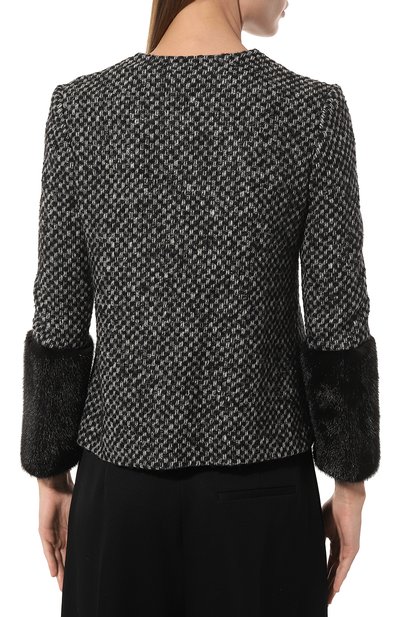 Жакет с меховой отделкой KITON, арт. D38502E/2I16, фото 4