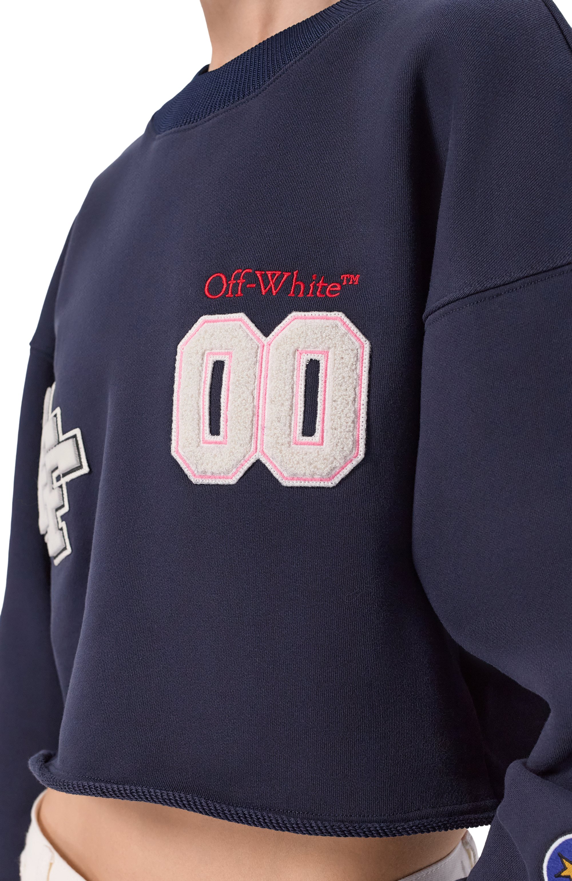 Хлопковый свитшот OFF-WHITE, арт. 0WBA07ES26FLE001, фото 5