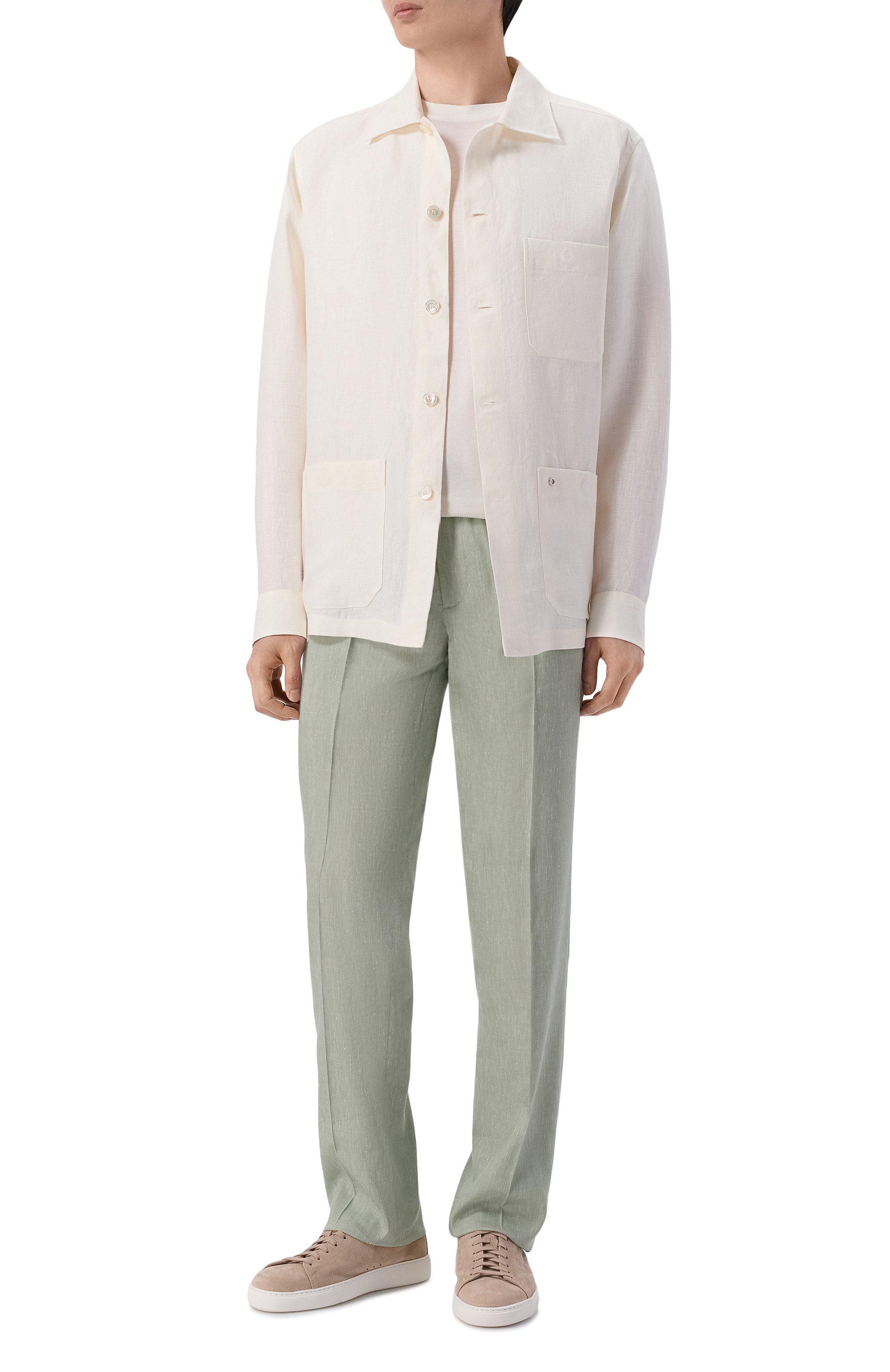 Льняная рубашка STEFANO RICCI, арт. SP008363/BN2930, фото 2