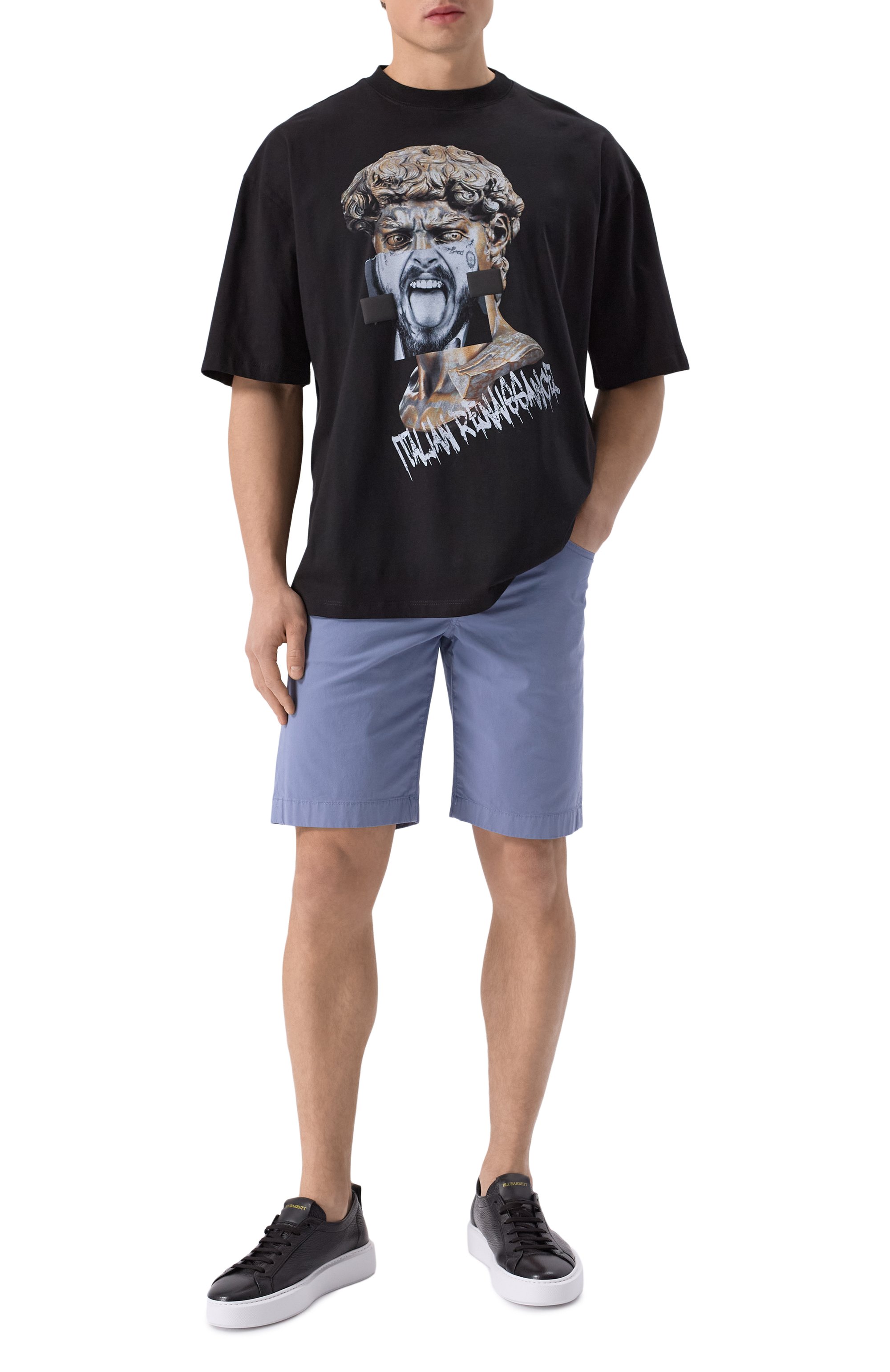 Хлопковая футболка DIEGO VENTURINO, арт. DVTS0DHIR, фото 2