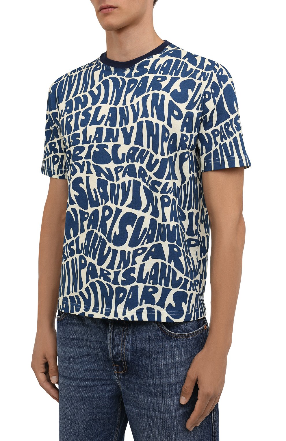 Хлопковая футболка LANVIN, арт. RM-TS0002-J053-A21, фото 3