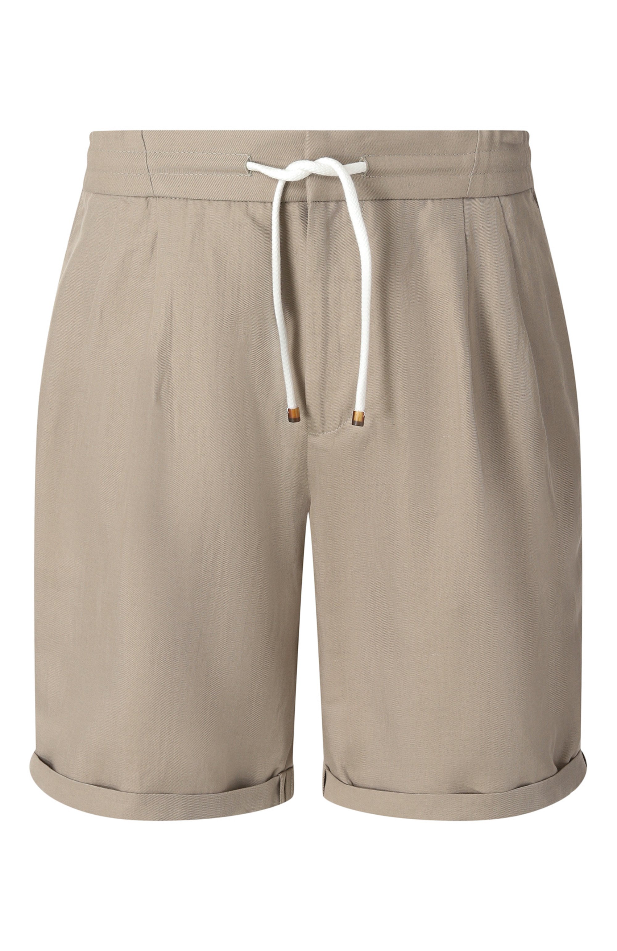 Шорты изо льна и хлопка BRUNELLO CUCINELLI, арт. MH255U0020, фото 1