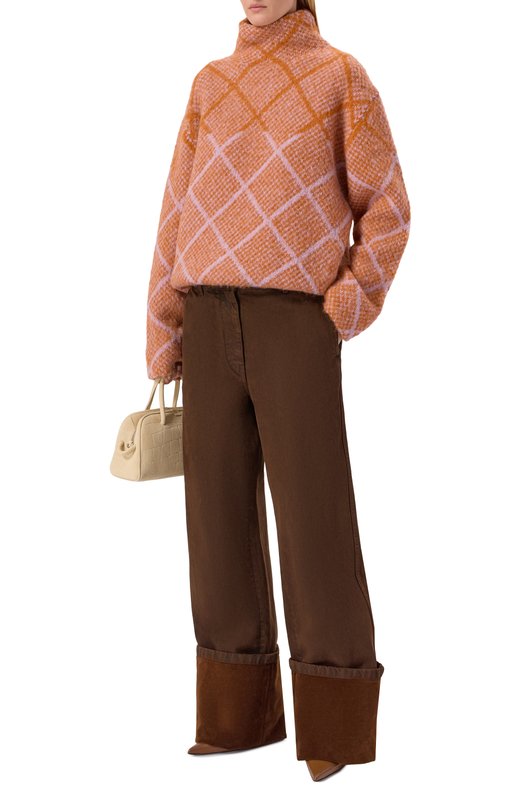 Шерстяной свитер Dries Van Noten 252-011227-2709 Оранжевый  252-011227-2709 Фото 2