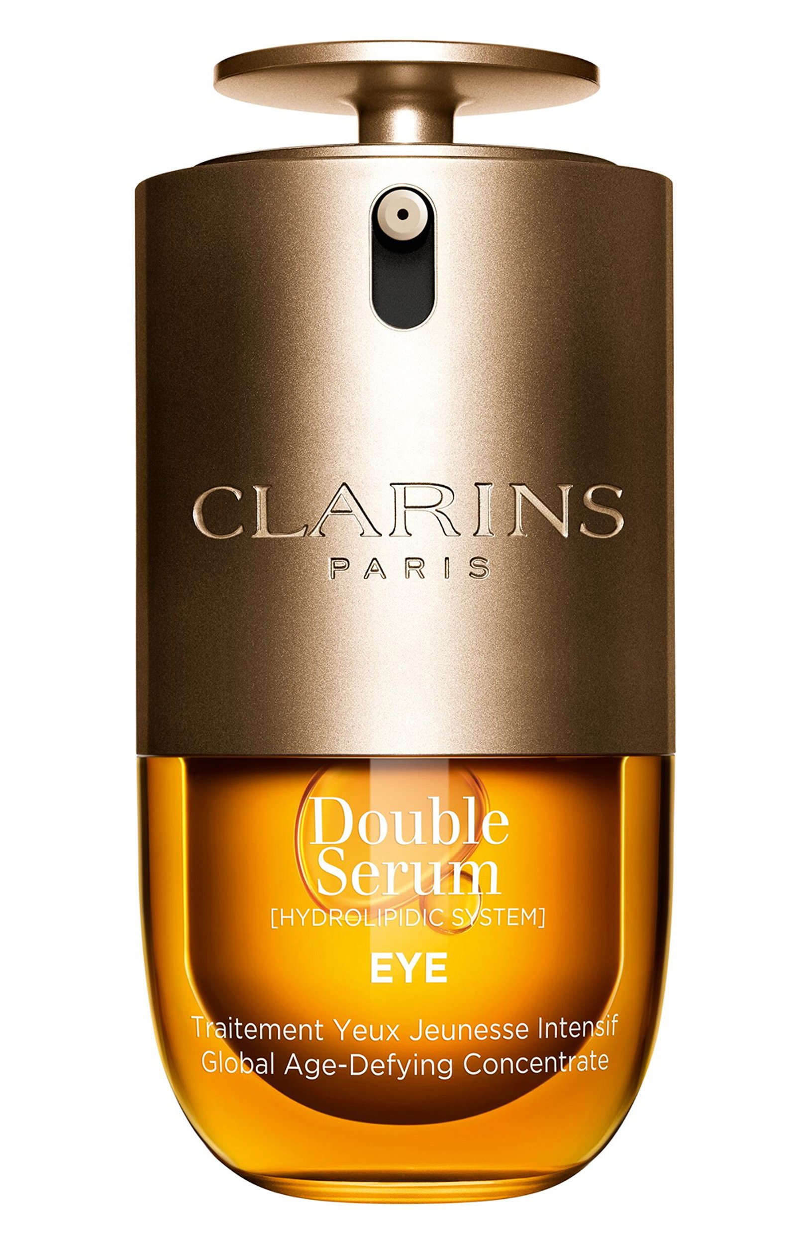 Омолаживающая комплексная сыворотка для кожи вокруг глаз double serum (20ml) CLARINS бесцветного цвета по цене 8900 руб., арт. 80121206, фото 1 Омолаживающая комплексная сыворотка для кожи вокруг глаз double serum (20ml) CLARINS, арт. 80121206, фото 1