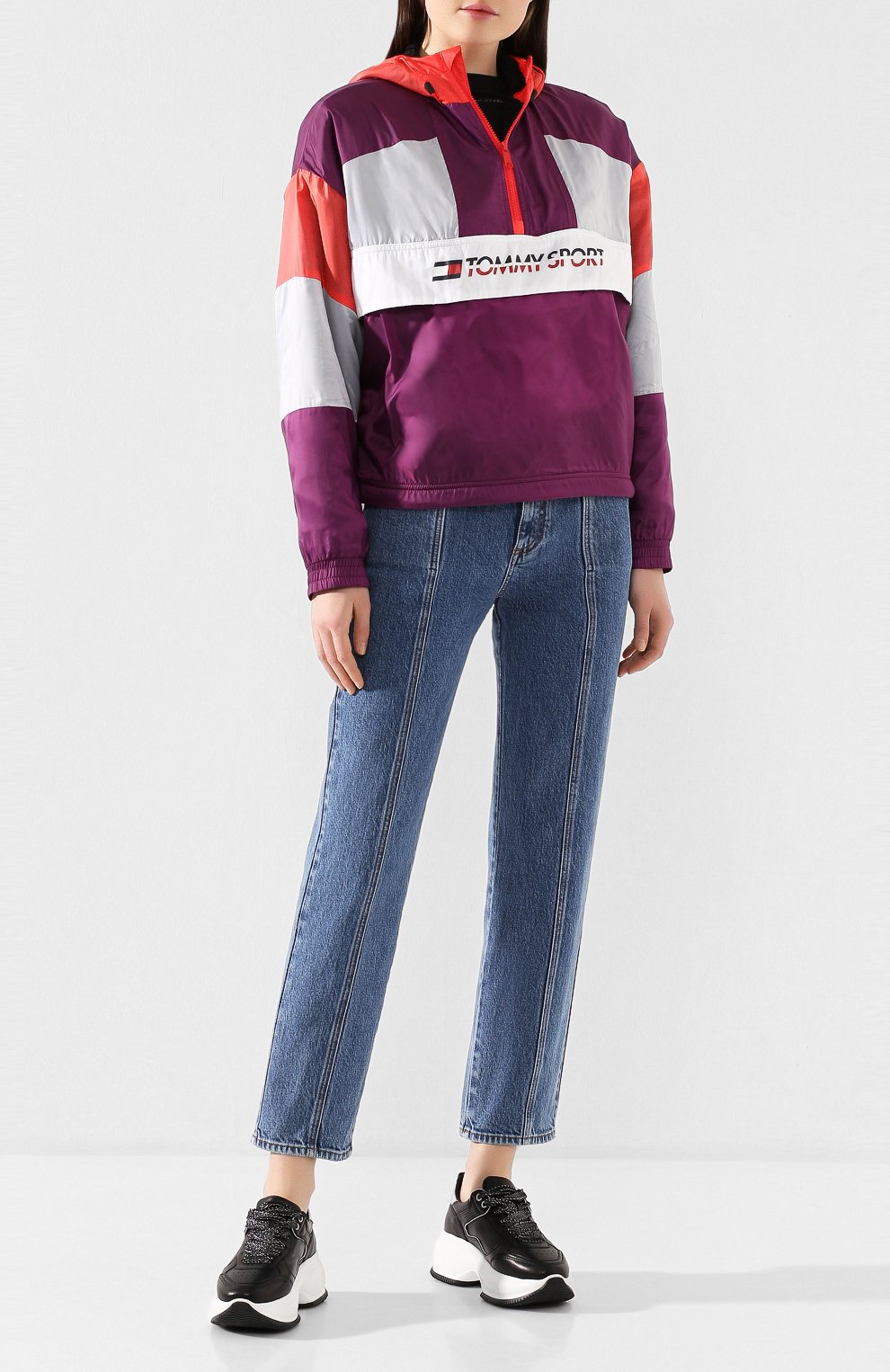 Анорак TOMMY SPORT фиолетового цвета по цене 15990 руб., арт. S10S100416, фото 2 Анорак TOMMY SPORT, арт. S10S100416, фото 2