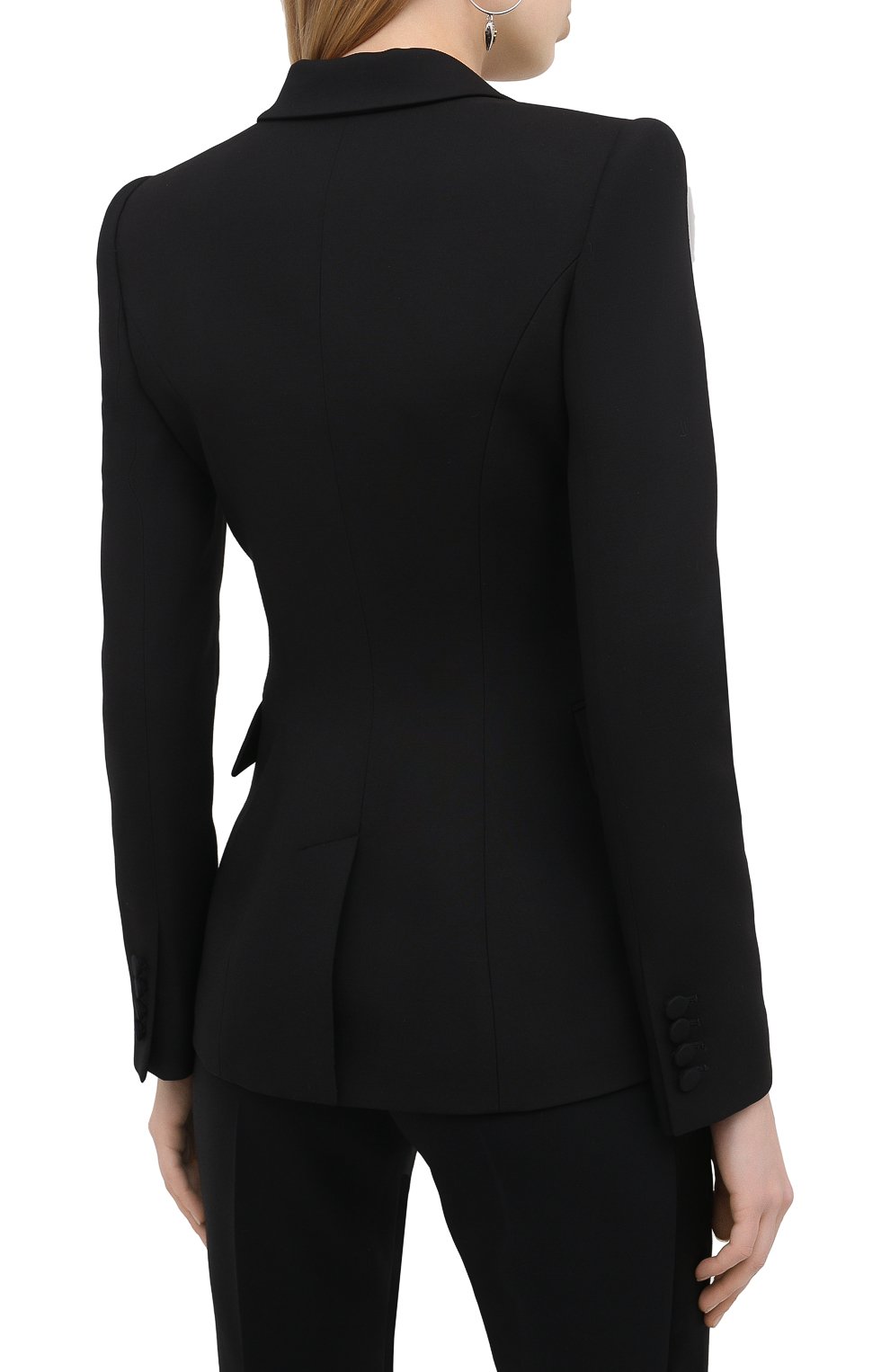 Жакет из шерсти и шелка ALEXANDER MCQUEEN, арт. 649784/QJAAA, фото 4