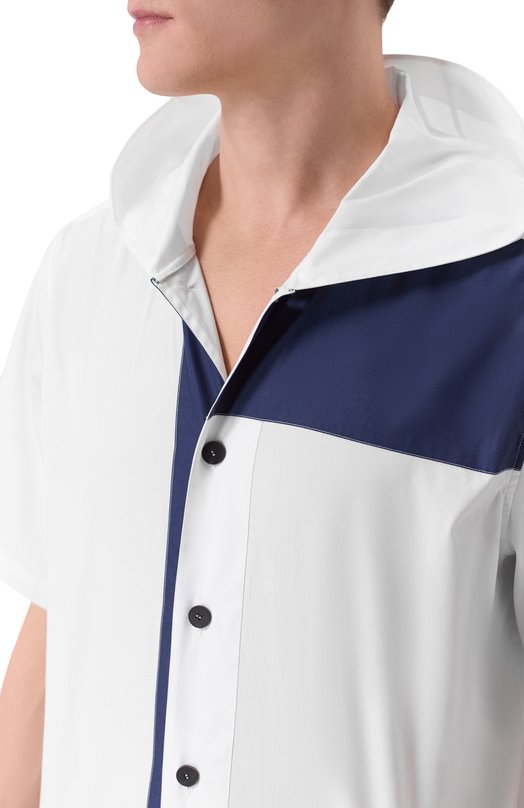 Хлопковая рубашка Kiton UMM0754K0710H01 Белый  UMM0754K0710H01 Фото 5