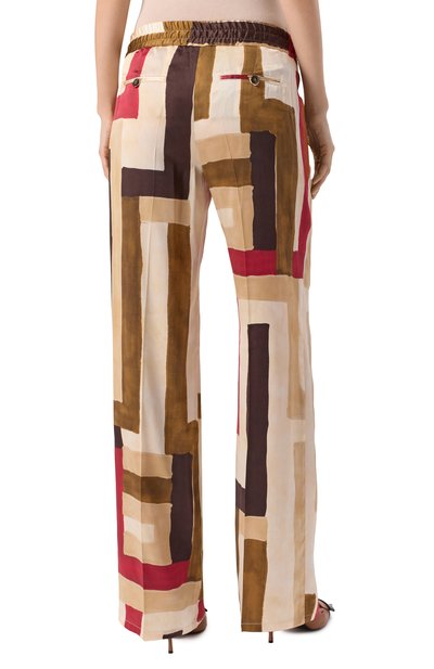 Атласные брюки KITON разноцветного цвета по цене 136500 руб., арт. D48122K0926E09, фото 4 Атласные брюки KITON, арт. D48122K0926E09, фото 4