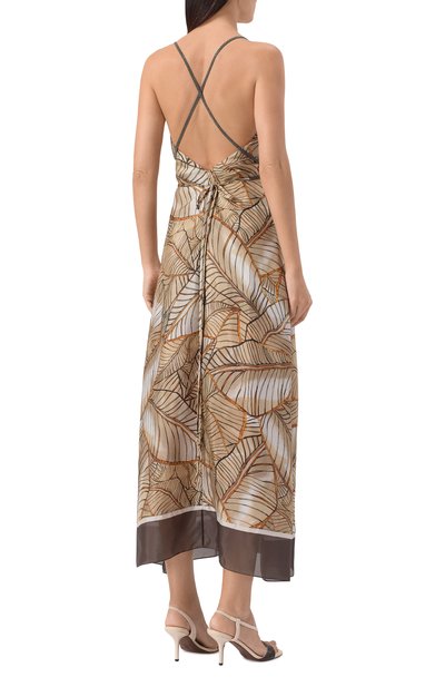 Шелковое платье BRUNELLO CUCINELLI, арт. MP938AFS61, фото 4