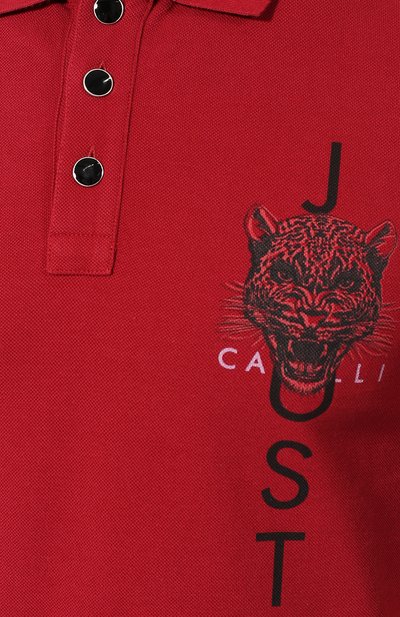 Хлопковое поло JUST CAVALLI, арт. S03GL0025/N21368, фото 5