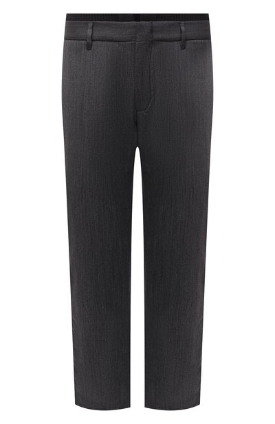 Мужские шерстяные брюки ZILLI SPORT темно-серого цвета, арт. M0W-40-38X-F6408/0001 | Фото 1 (Материал внешний: Шерсть; Случай: Повседневный; Стили: Кэжуэл; Материал подклада: Купро; Длина (брюки, джинсы): Стандартные)