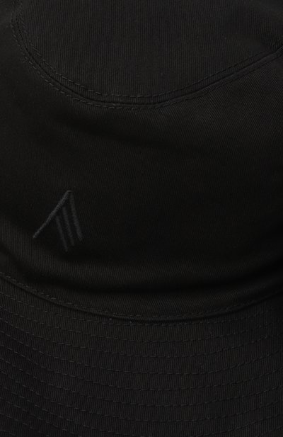 Хлопковая шляпа THE ATTICO черного цвета по цене 39350 руб., арт. 250WAC00038/CCC108MA, фото 3 Хлопковая шляпа THE ATTICO, арт. 250WAC00038/CCC108MA, фото 3