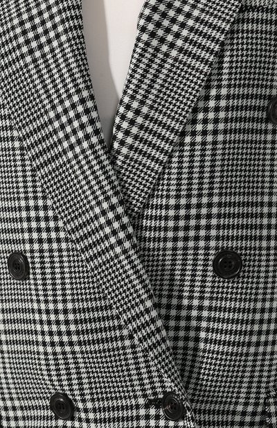 Шерстяной жакет BURBERRY черно-белого цвета по цене 199500 руб., арт. 8005207, фото 5 Шерстяной жакет BURBERRY, арт. 8005207, фото 5