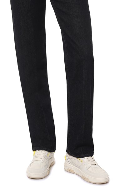 Кожаные кеды MSGM белого цвета по цене 46550 руб., арт. 3441MDS602 682, фото 3 Кожаные кеды MSGM, арт. 3441MDS602 682, фото 3