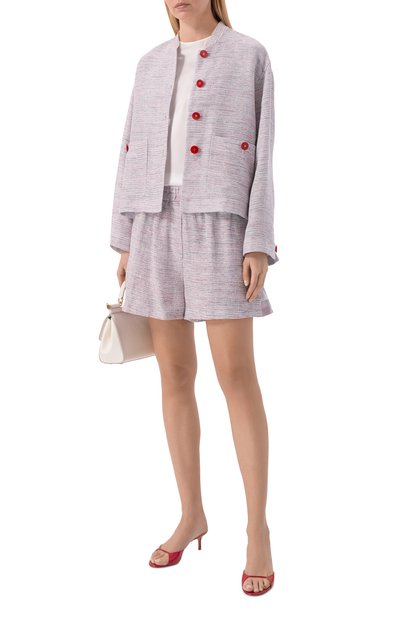 Жакет из вискозы и шелка GIORGIO ARMANI разноцветного цвета по цене 329000 руб., арт. GW002960/TE20207, фото 2 Жакет из вискозы и шелка GIORGIO ARMANI, арт. GW002960/TE20207, фото 2