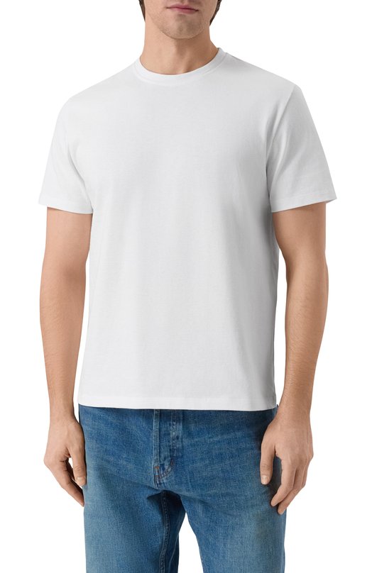 Хлопковая футболка Saint Laurent 841332/Y38AK Белый  841332/Y38AK Фото 3