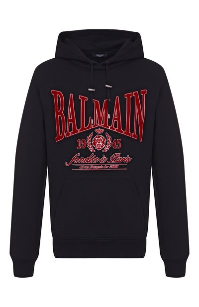 Мужской хлопковое худи BALMAIN, арт. FH0JT047/GF25