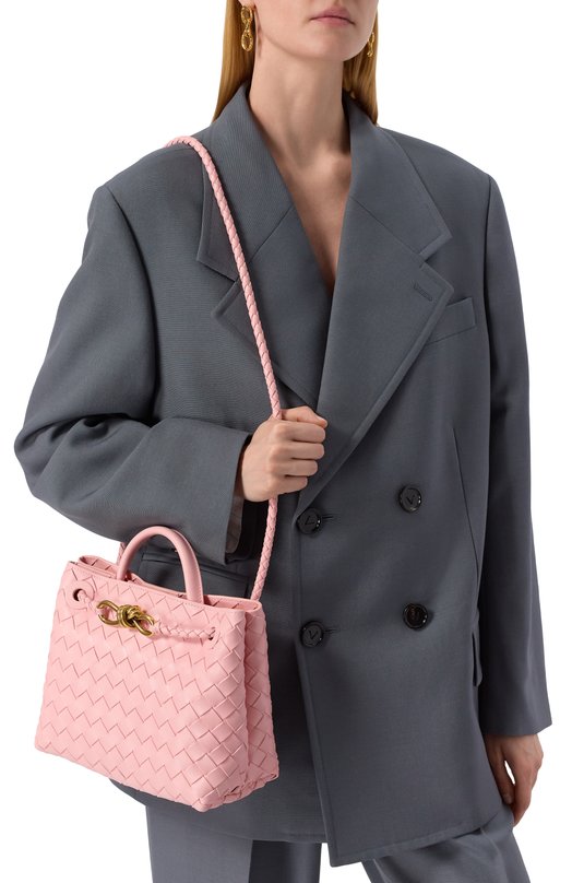 Сумка Andiamo small Bottega Veneta 766014/VCPP1 Розовый  766014/VCPP1 Фото 2