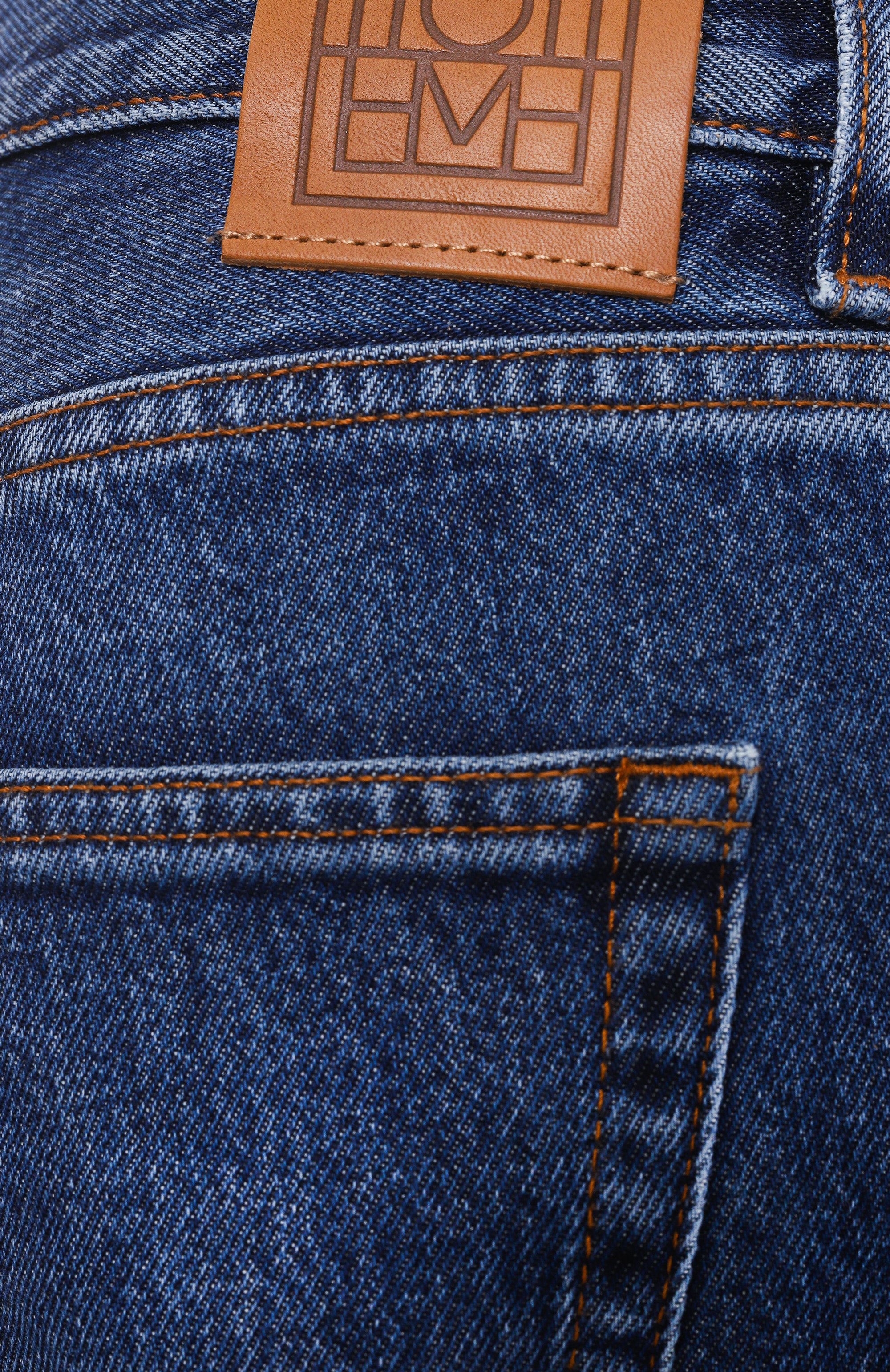 Джинсы TOTEME синего цвета по цене 39950 руб., арт. 221-232-741/405, фото 6 Джинсы TOTEME, арт. 221-232-741/405, фото 6