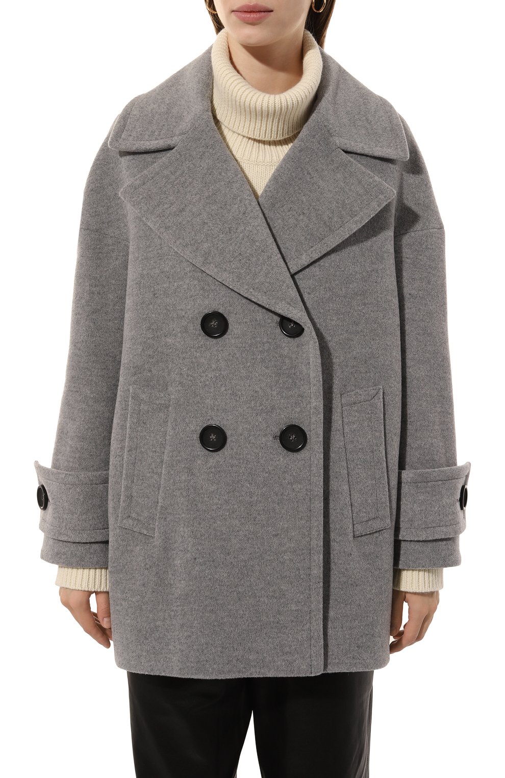 Полупальто из шер�сти и кашемира CINZIA ROCCA, арт. UR28001/64D8, фото 3