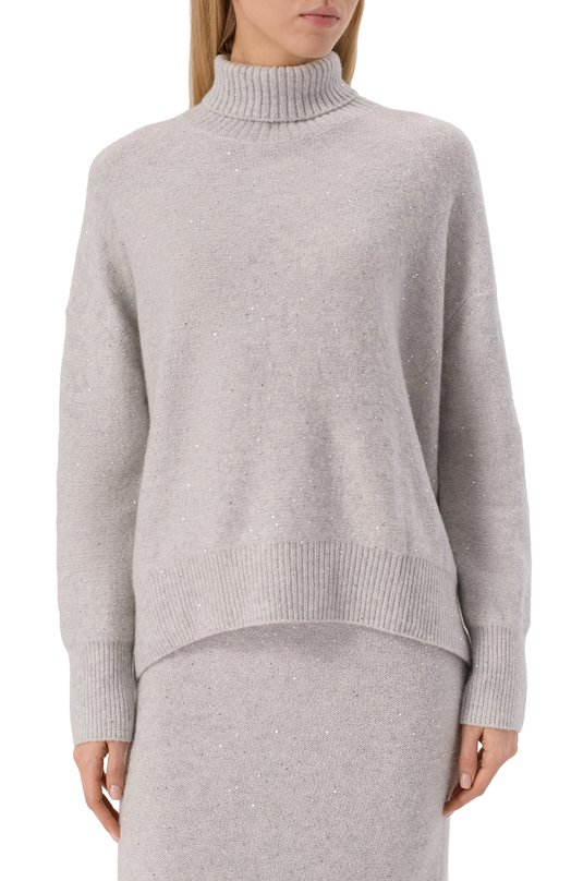 Свитер из кашемира и хлопка Addicted NY102-1 Серый  NY102-1 Фото 3