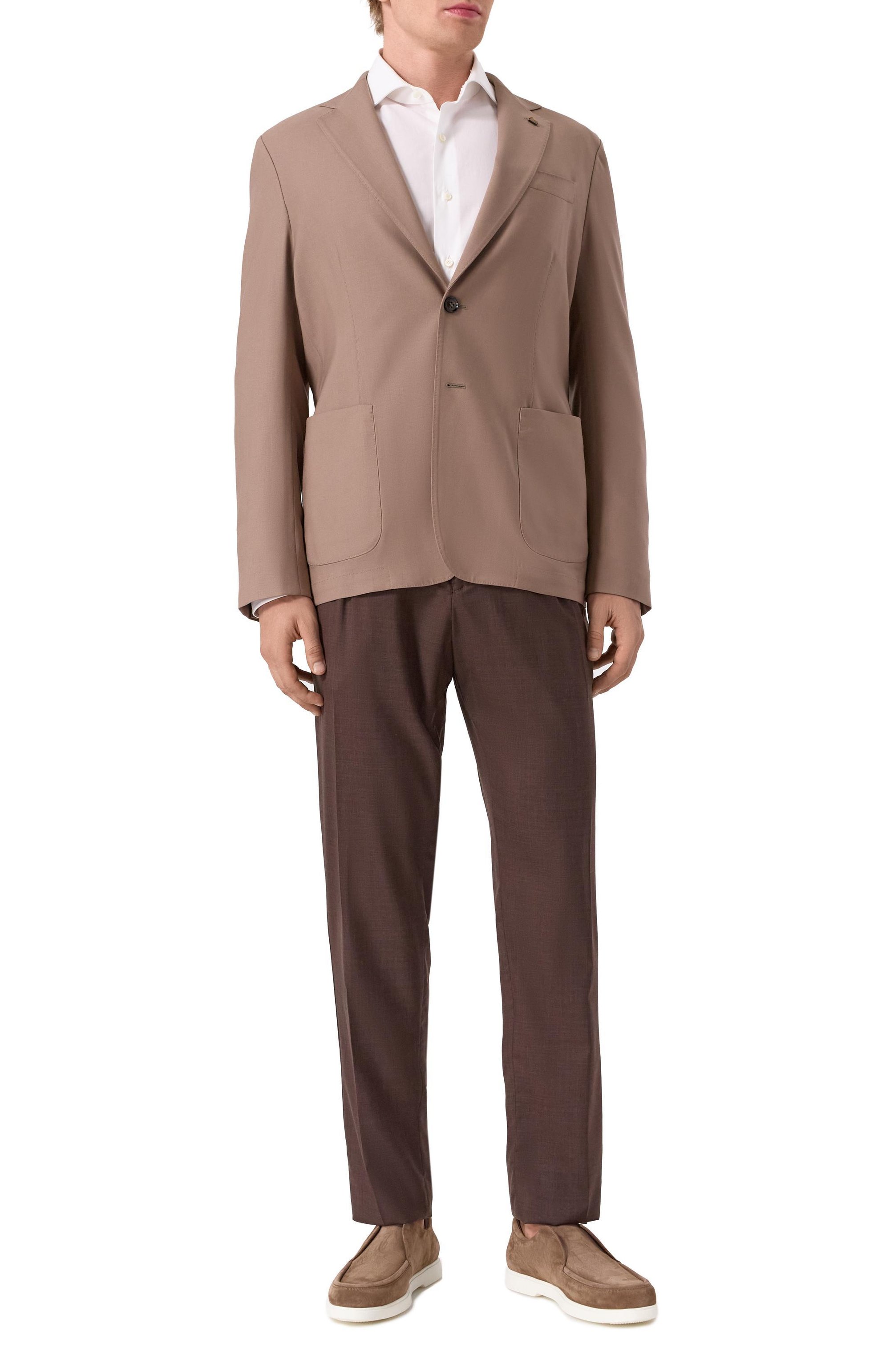 Брюки из шерсти и шелка MARCO PESCAROLO, арт. CHIAIA/5122/56, фото 2