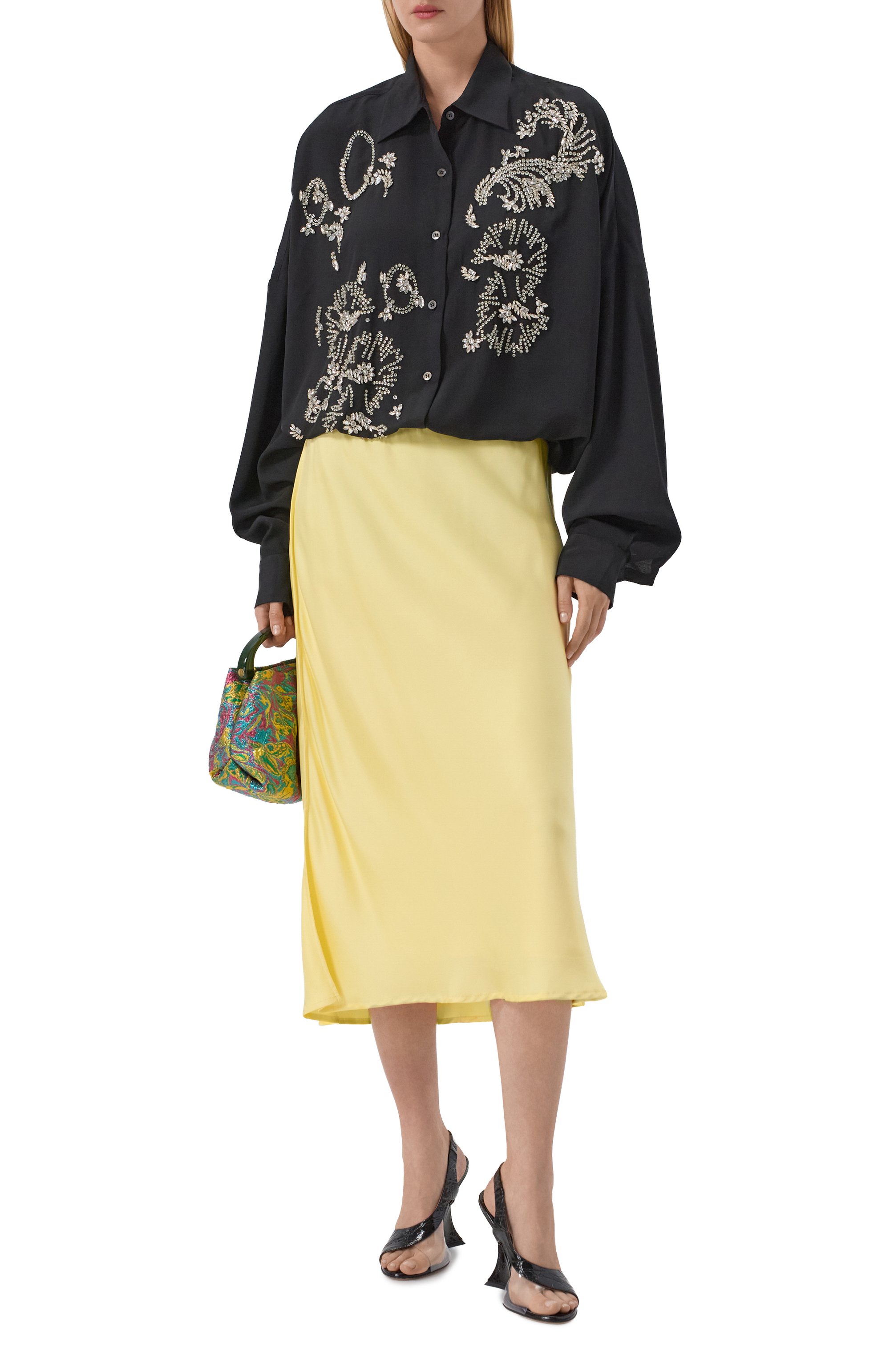 Рубашка с отделкой стразами DRIES VAN NOTEN, арт. 010759/3078, фото 2