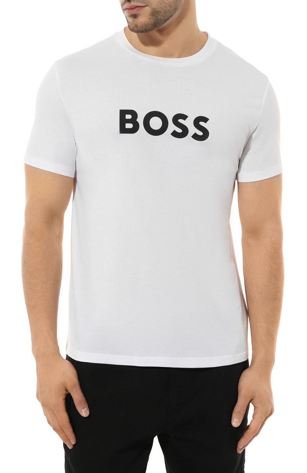 Хлопковая футболка BOSS, арт. 50503276, фото 3