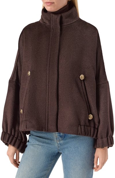 Шерстяная куртка GIORGIO ARMANI темно-коричневого цвета по цене 499500 руб., арт. GW001533/TE16690, фото 3 Шерстяная куртка GIORGIO ARMANI, арт. GW001533/TE16690, фото 3