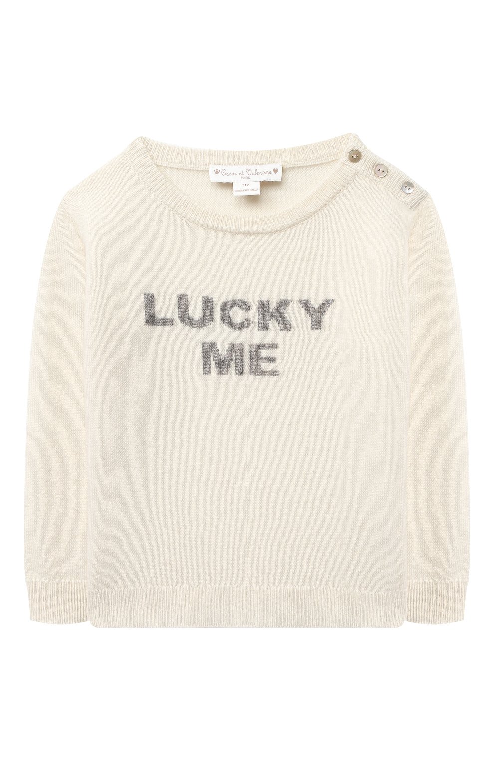 Кашемировый пуловер OSCAR ET VALENTINE, арт. PUL01LUCKYMEM, фото 1