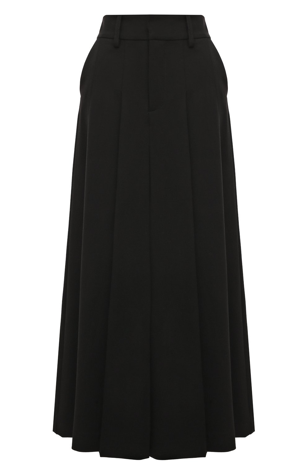 Шерстяная юбка P.A.R.O.S.H. черного цвета по цене 74900 руб., арт. LILIUXY23-D621084, фото 1 Шерстяная юбка P.A.R.O.S.H., арт. LILIUXY23-D621084, фото 1