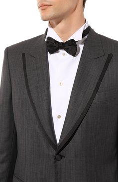 Мужской шелковый галстук-бабочка GIORGIO ARMANI черного цвета, арт. 360031/8P998 | Фото 2 (Материал: Текстиль, Шелк; Нос: Не проставлено; Материал сплава: Проставлено; Автоматизация Diginetica: Не назначено)