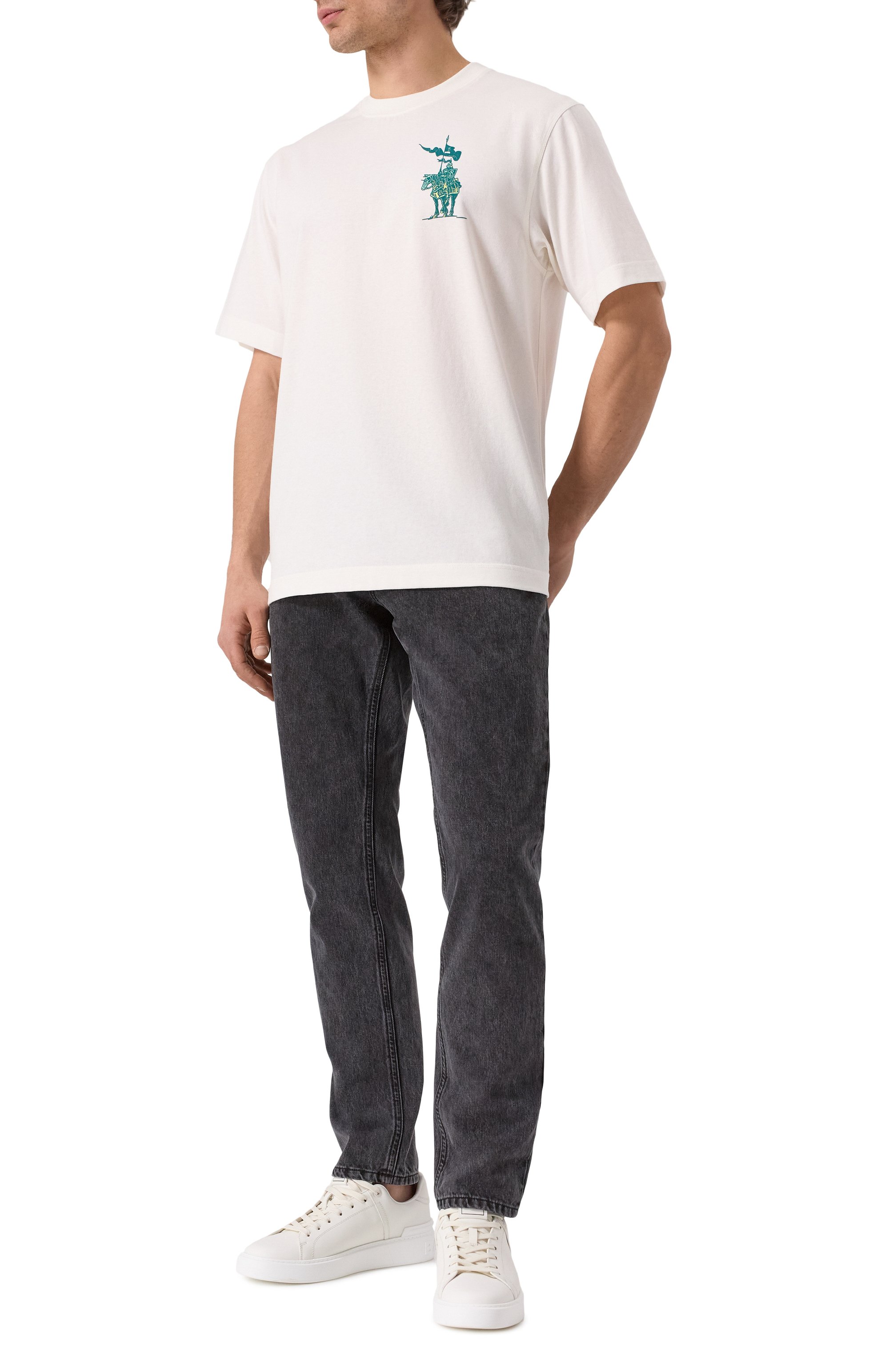 Хлопковая футболка BURBERRY, арт. 8102451, фото 2