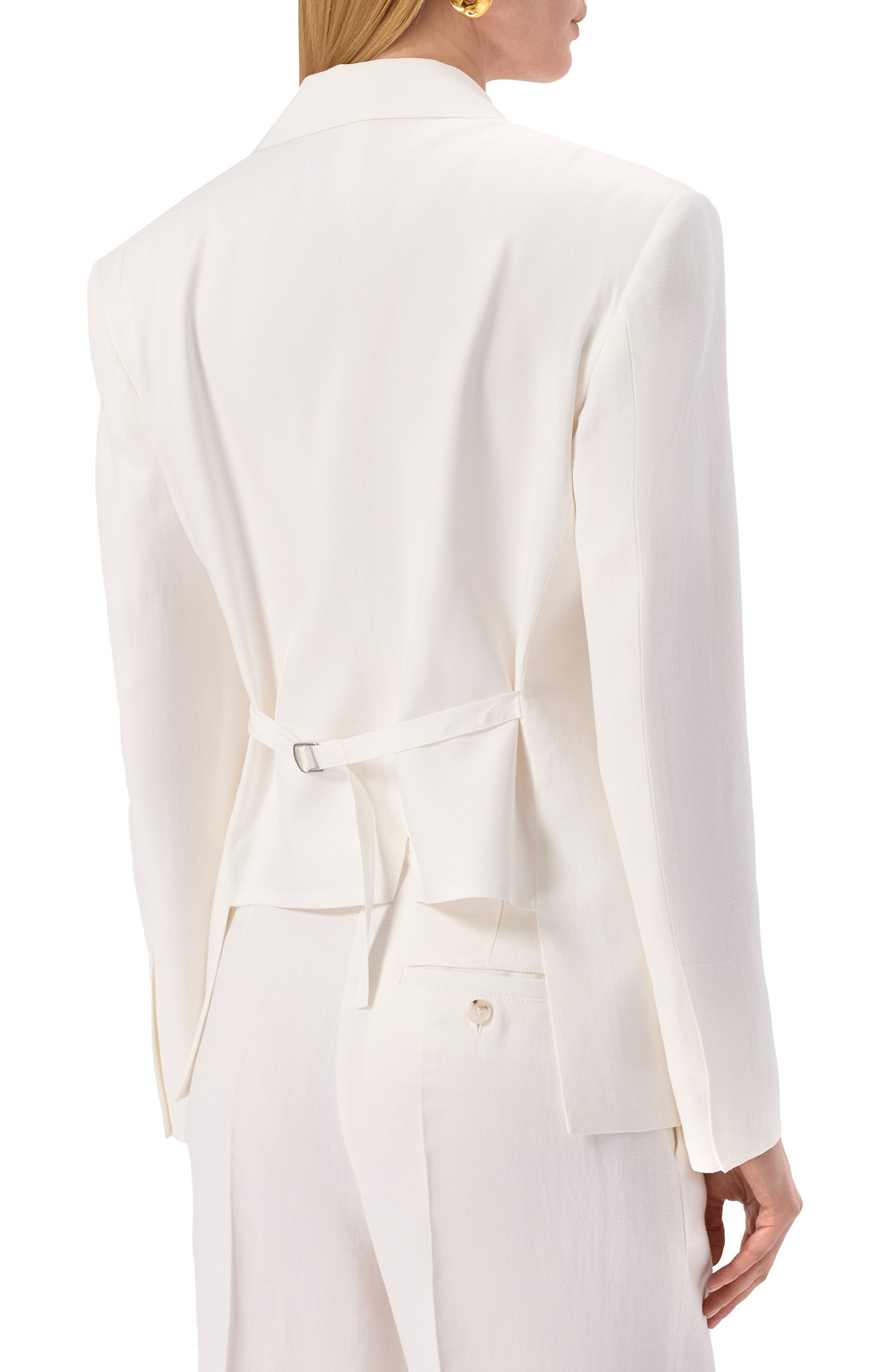 Жакет из вискозы и льна PINKO, арт. 104944/A2FA, фото 4