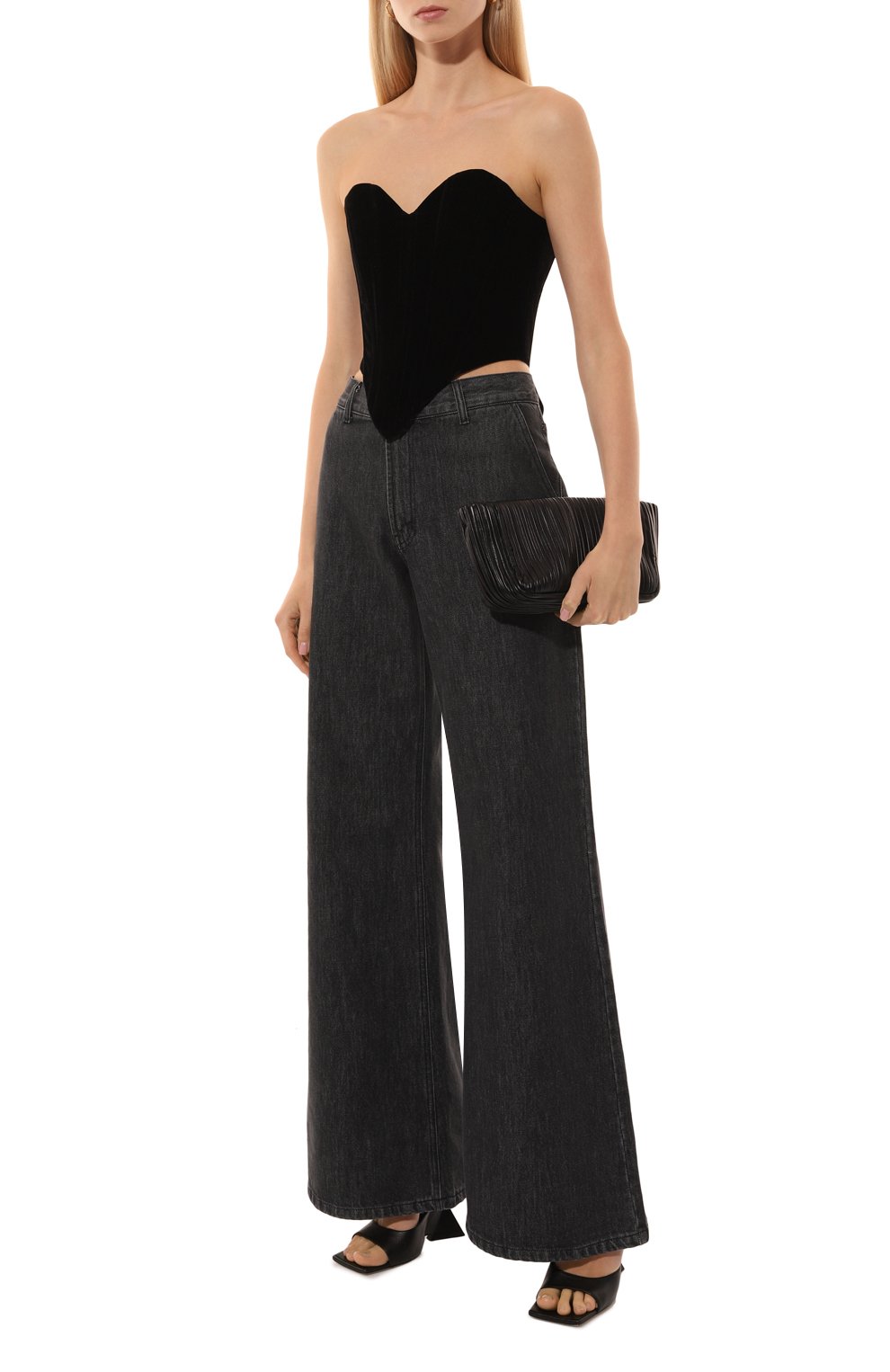 Бархатный корсет ALINE черного цвета по цене 26500 руб., арт. AL082702, фото 2 Бархатный корсет ALINE, арт. AL082702, фото 2