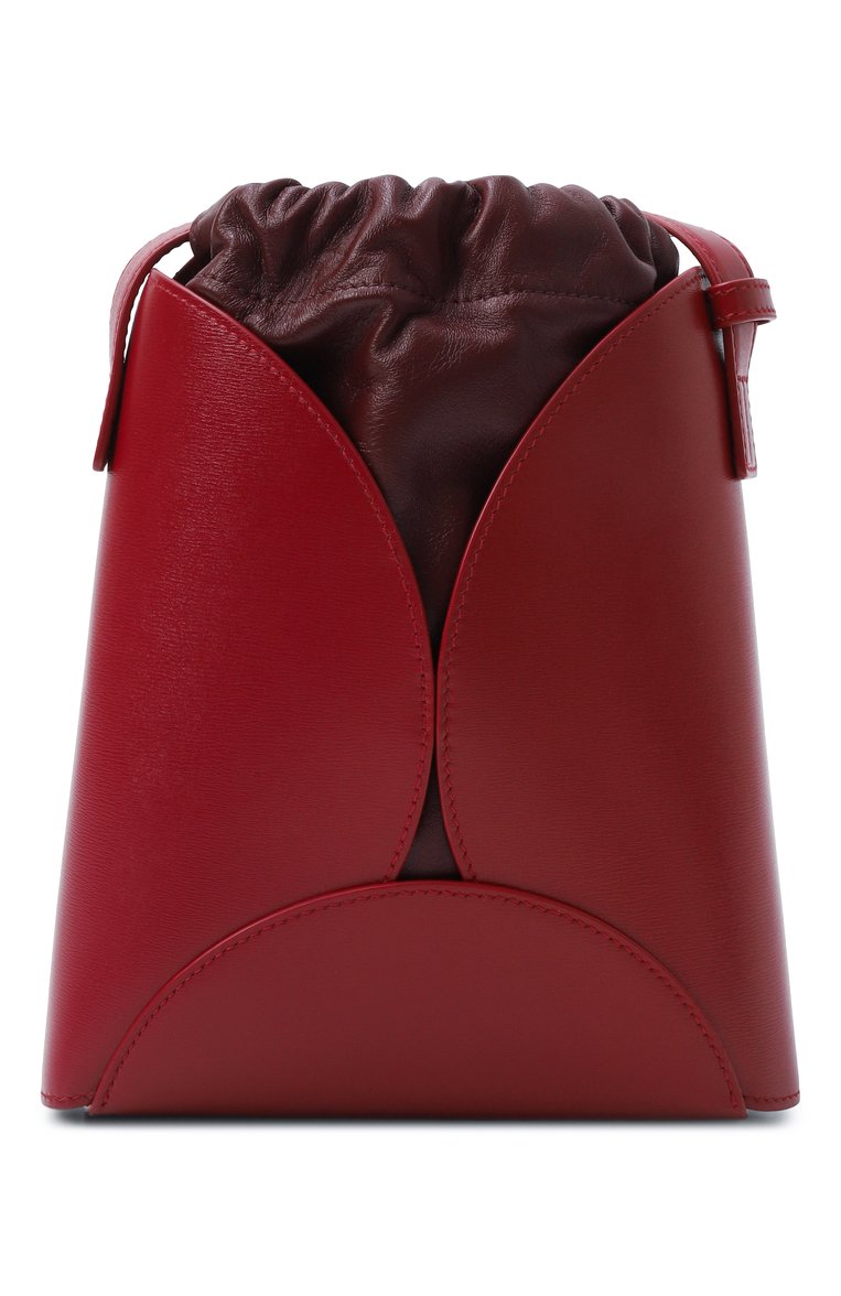 Женская сумка curve JIL SANDER  цвета, арт. J07WG0082/P7101 | Фото 6 (Ремень/цепочка: На ремешке; Размер: small; Автоматизация ТО: Проставлено; Автоматизация состава: Проставлено; Материал: Натуральная кожа)