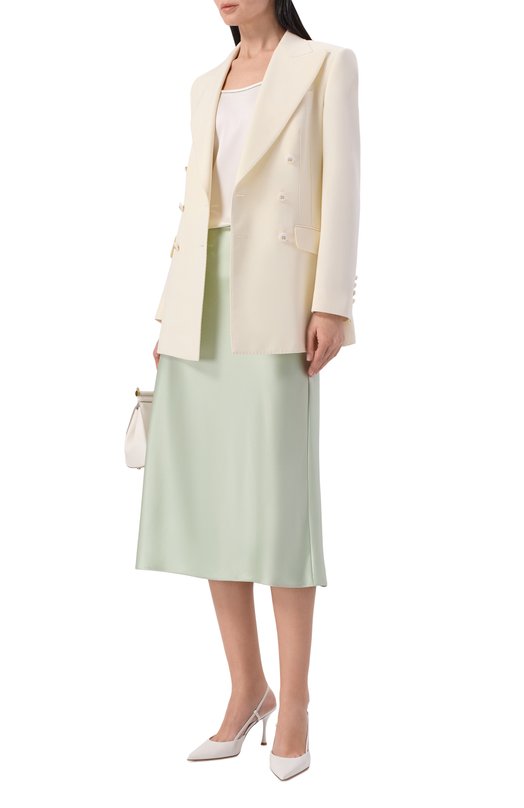 Атласная юбка MVST M26.2PW.S015/F096 D0UBLE SATIN Зелёный  M26.2PW.S015/F096 D0UBLE SATIN Фото 2