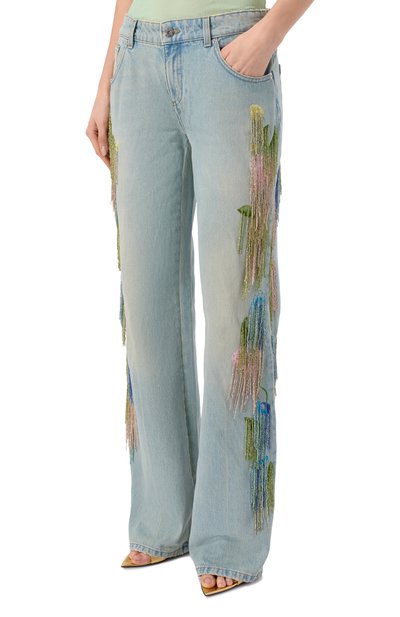 Джинсы BLUMARINE голубого цвета по цене 148000 руб., арт. 4J176A, фото 3 Джинсы BLUMARINE, арт. 4J176A, фото 3