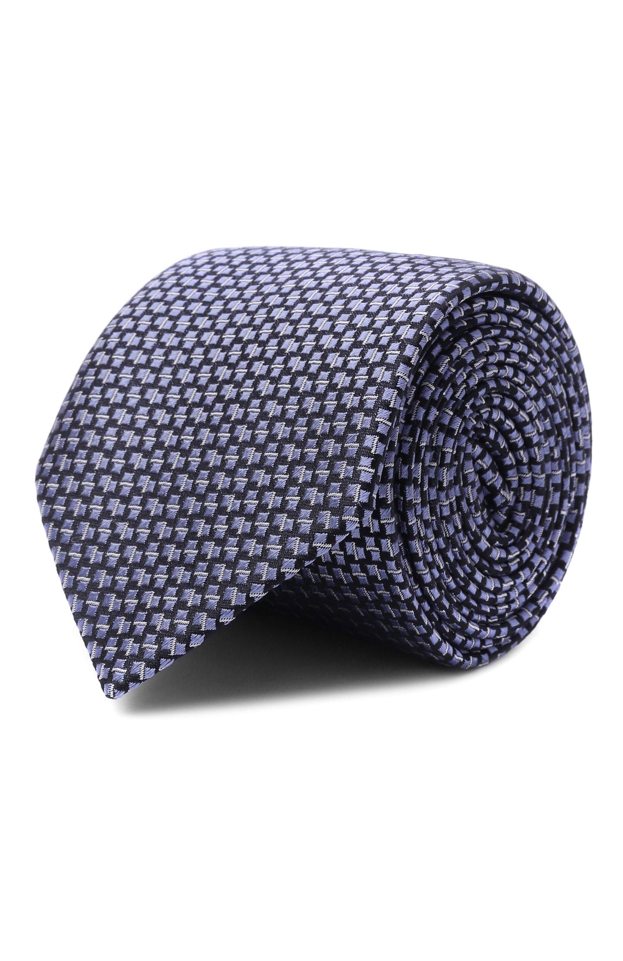 Шелковый галстук CANALI синего цвета по цене 23150 руб., арт. 18/HJ04556, фото 1 Шелковый галстук CANALI, арт. 18/HJ04556, фото 1