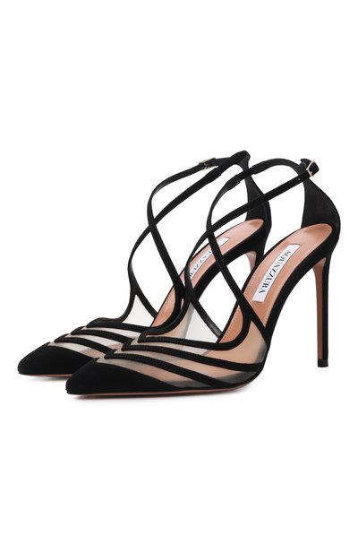 Женские комбинированные туфли alana 105 AQUAZZURA, арт. AANHIGP0-SFE-000