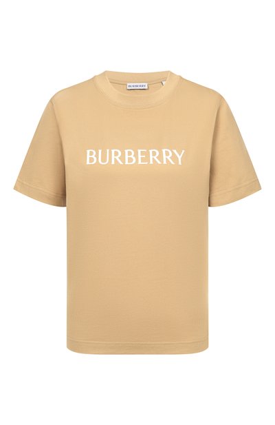 Женская хлопковая футболка BURBERRY, арт. 8118975