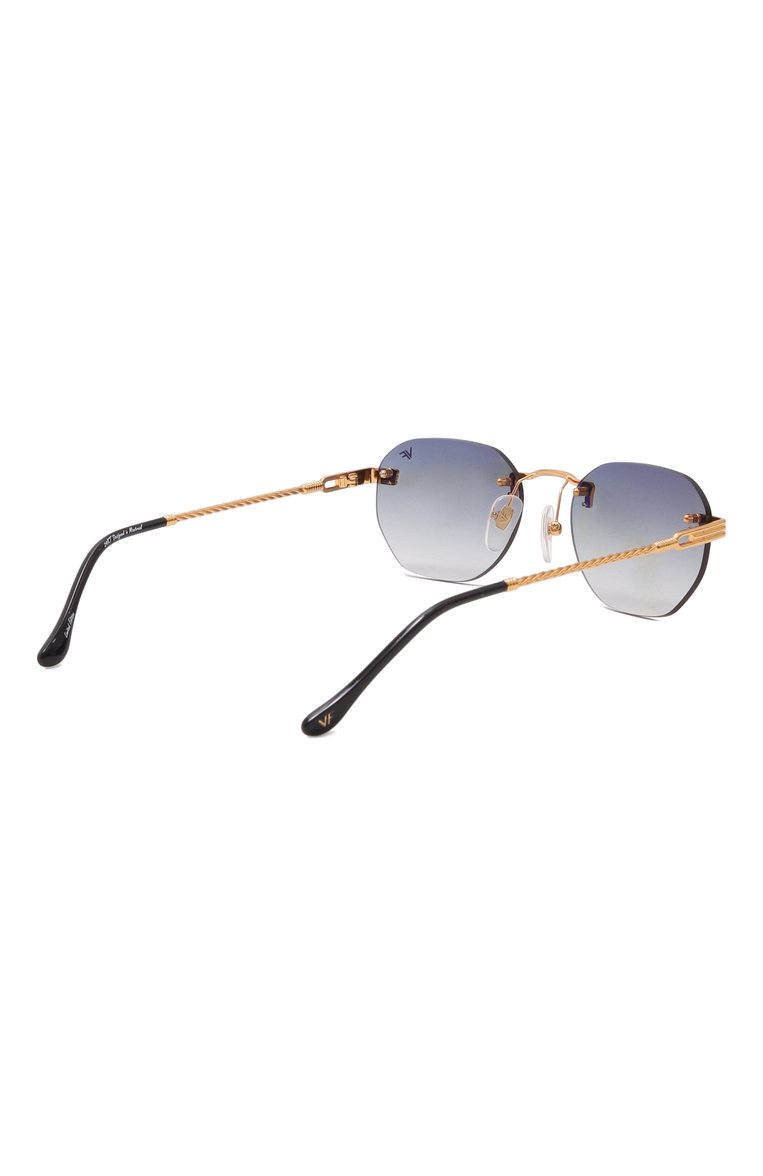 Женские солнцезащитные очки VINTAGE FRAMES серого цвета, арт. DETR0IT PLAYER 24KT G0LD/GRAY | Фото 5 (Материал: Металл; Региональные ограничения белый список (Axapta Mercury): Не проставлено; Нос: Не проставлено; Тип очков: С/з; Кросс-КТ: С/з-унисекс; Очки форма: Квадратные, Безоправные; Оптика Гендер: оптика-унисекс)