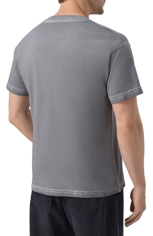 Хлопковая футболка Diesel A18739/0IKBQ Серый  A18739/0IKBQ Фото 4