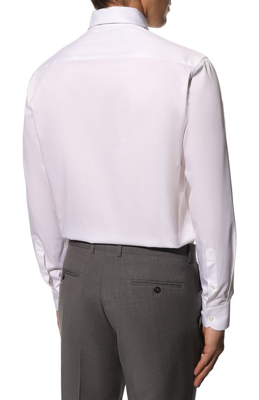 Хлопковая сорочка Giorgio Armani 8WGCCZMN/TZ064 Белый  8WGCCZMN/TZ064 Фото 5