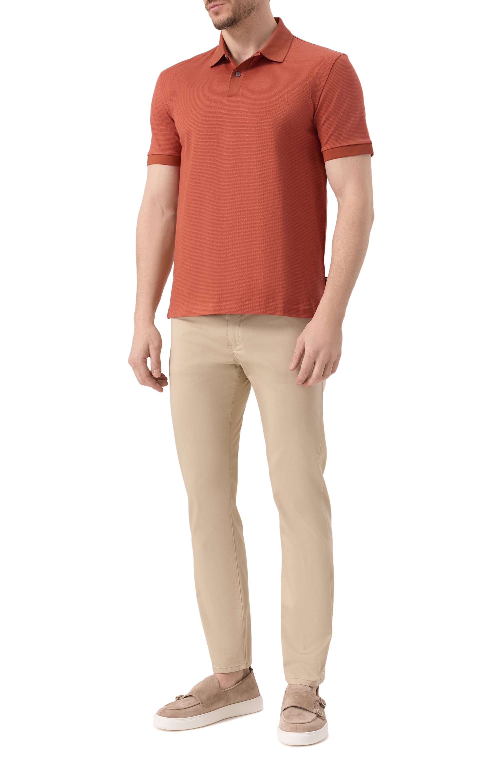 Хлопковое поло BOSS, арт. 50532246, фото 2