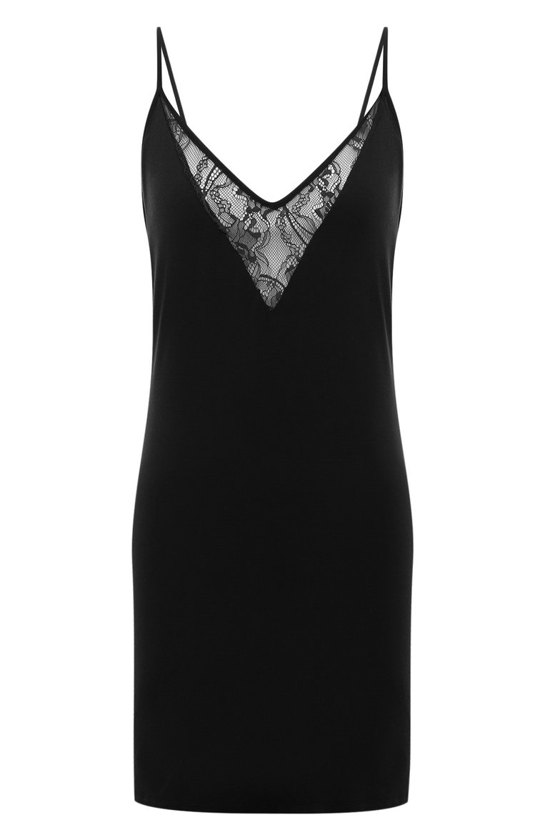 Женская сорочка AUBADE черного цвета, арт. RL40 | Фото 1 (Материал внешний: Синтетический материал; Материал сплава: Проставлено; Нос: Не проставлено)