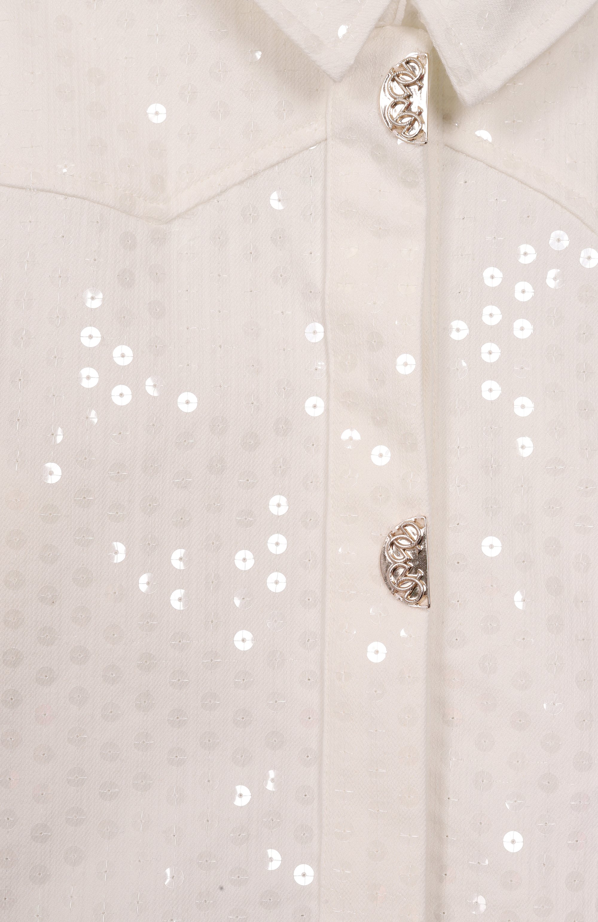 Джинсовая куртка ELIE SAAB JUNIOR кремового цвета по цене 79500 руб., арт. EFGC019/TS1075, фото 3 Джинсовая куртка ELIE SAAB JUNIOR, арт. EFGC019/TS1075, фото 3