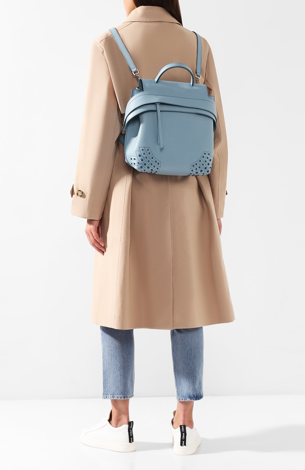 Рюкзак wave TOD’S голубого цвета по цене 210500 руб., арт. XBWAMRGD201MCL, фото 2 Рюкзак wave TOD’S, арт. XBWAMRGD201MCL, фото 2